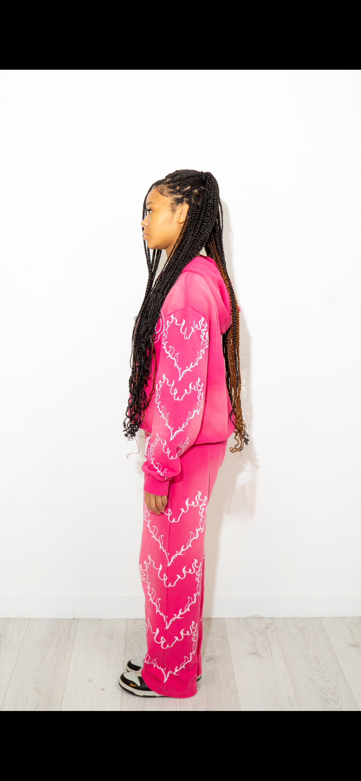 Pink and Black Hoodies